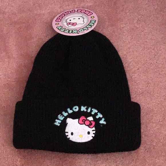 Shoe Palace Hello Kitty Black Beanie 